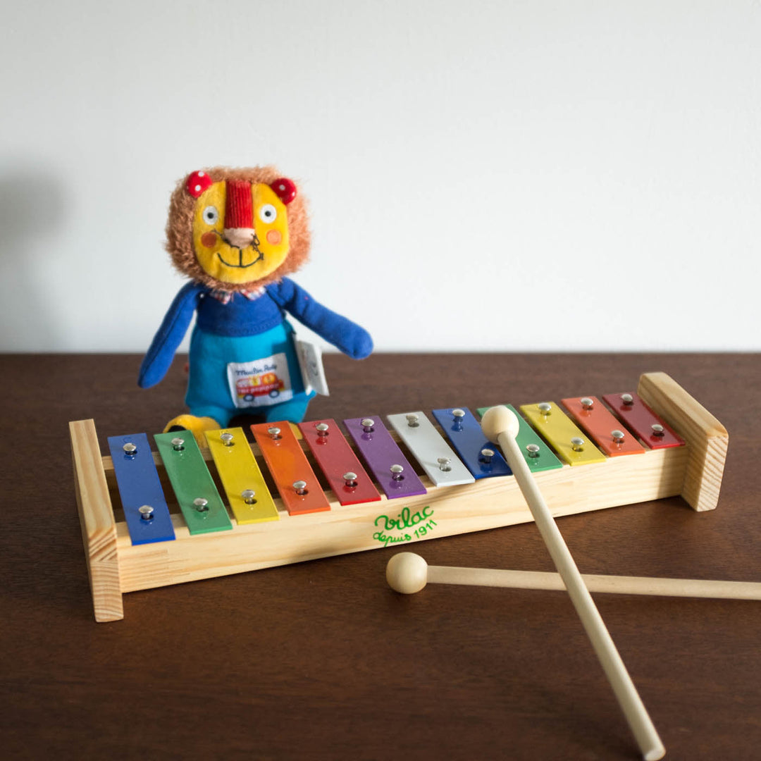 NEW Metal Rainbow Xylophone Instrument Toy