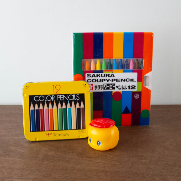 Mini Tin Colored Pencil Set with Sharpener