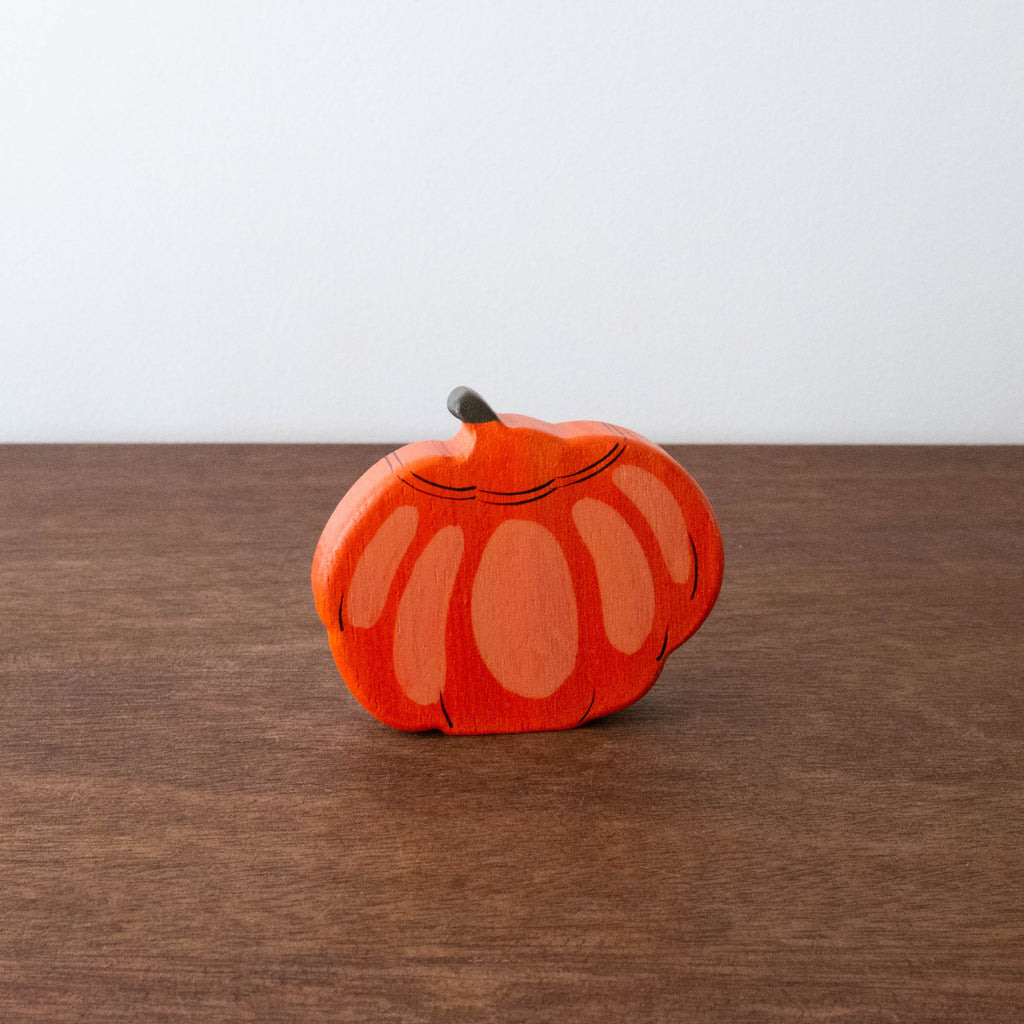 NEW Wooden Pumpkin Toy