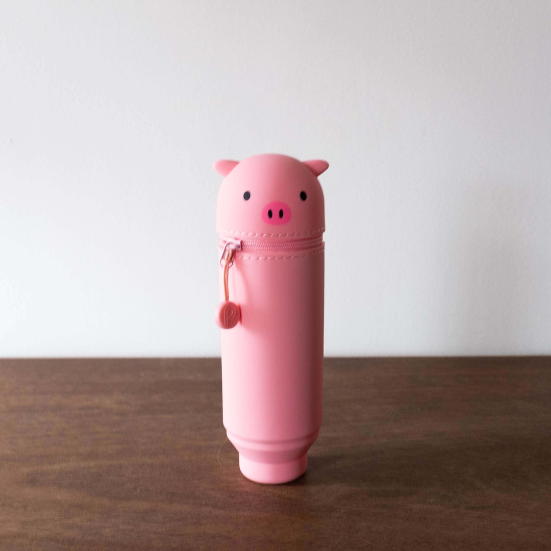 NEW Stand Up Japanese Pencil Case- Pig