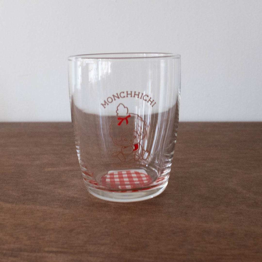 Limited Japanese Glass Cups- Official Retro Monchichi Bow