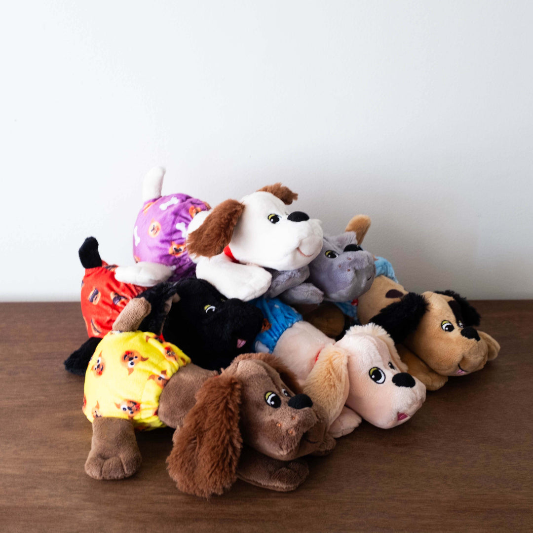 Pound Puppies Newborn- Assorted With Printed Diaper