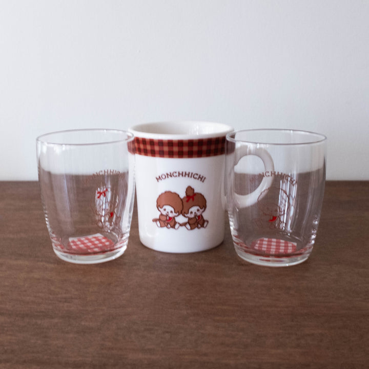 Limited Japanese Glass Cups- Official Retro Monchichi