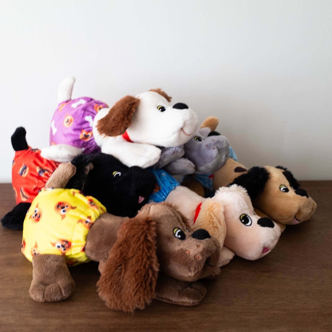 Pound Puppies Newborn- Assorted With Printed Diaper