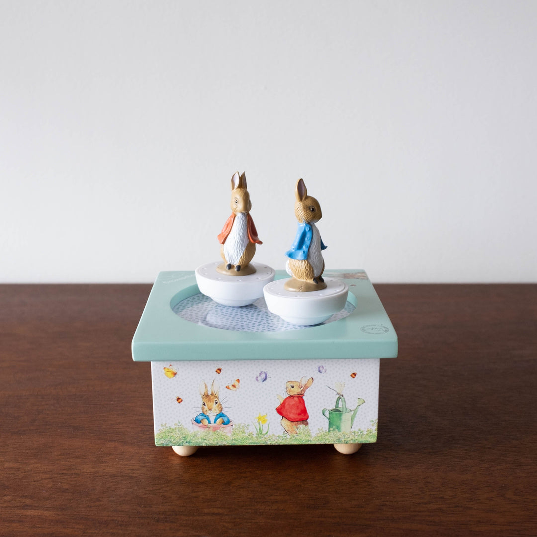 Dancing Peter Rabbit Music Box- Beatrix Potter