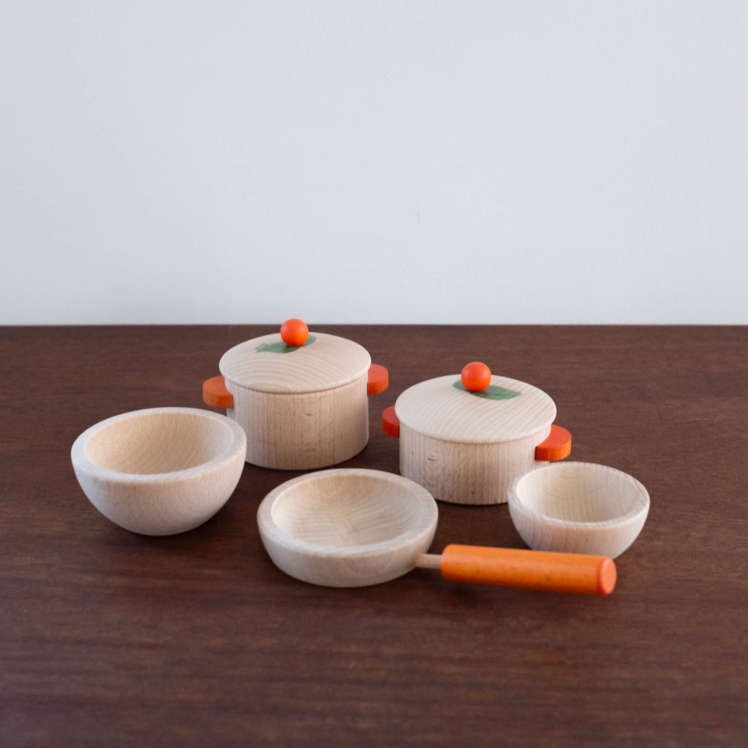 Wooden German Cookware Set Natural