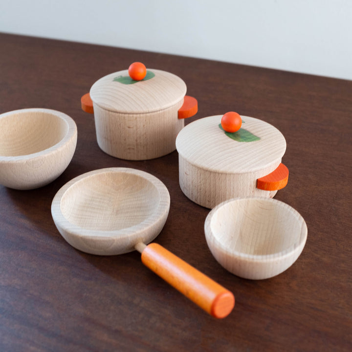 Wooden German Cookware Set Natural