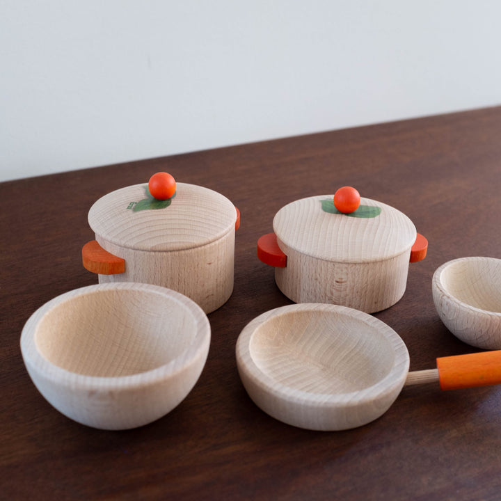 Wooden German Cookware Set Natural