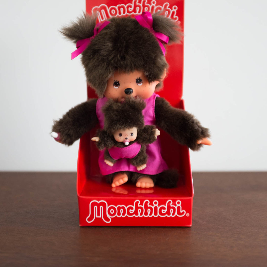 NEW Monchichi Mama and Baby Doll