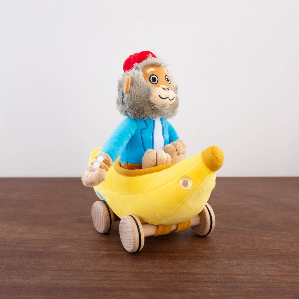 NEW Richard Scarry Dolls- Bananas Gorilla with Bananamobile