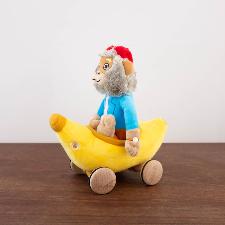 NEW Richard Scarry Dolls- Bananas Gorilla with Bananamobile