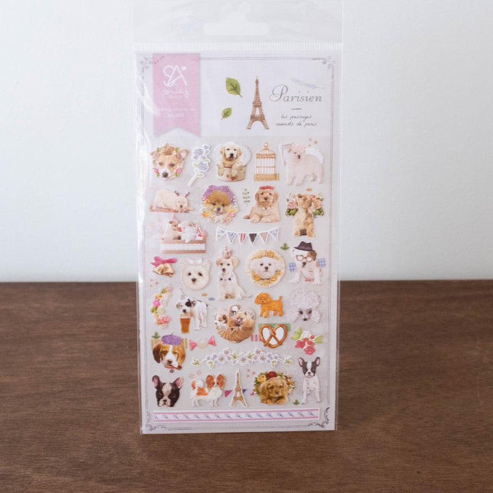 Parisian Puppy Sticker Sheet