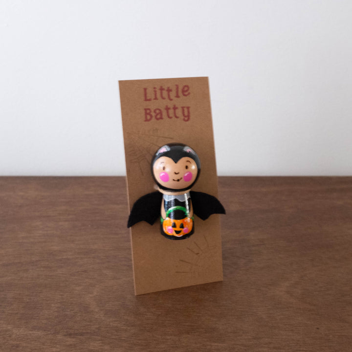 Wooden Big Batty Pocket Doll