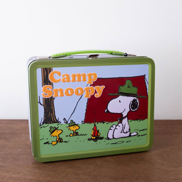 Tin Keepsake Case Box: Peanuts Camp Snoopy