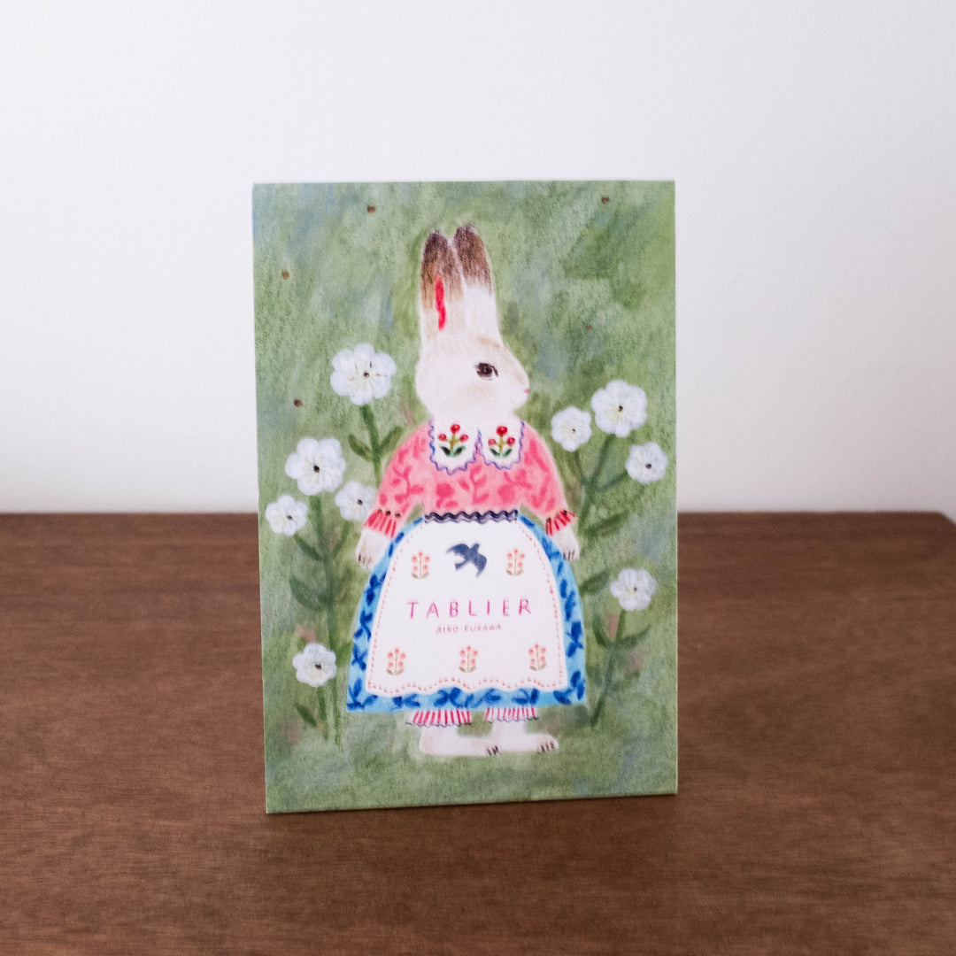 NEW Aiko Fukawa Postcard Notepad Pack of 10 - Bunny