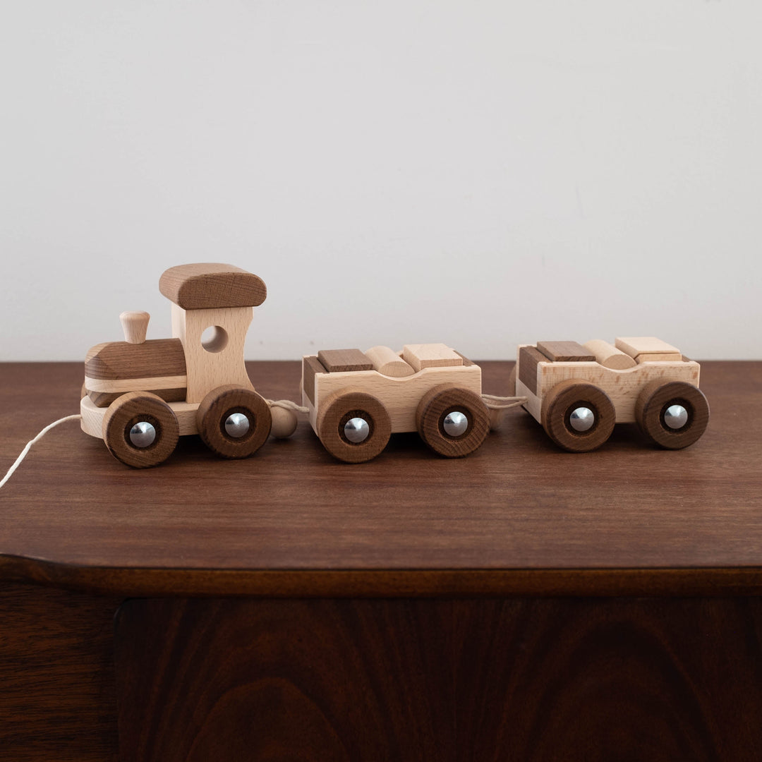 NEW Heirloom Wooden Train - 3 pc. Set