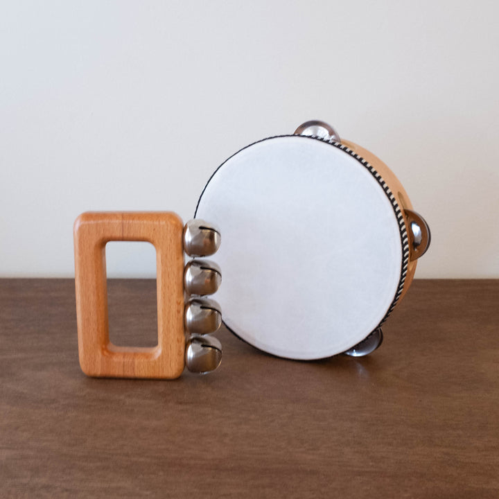 Montessori Baby Wooden Tambourine - 6"