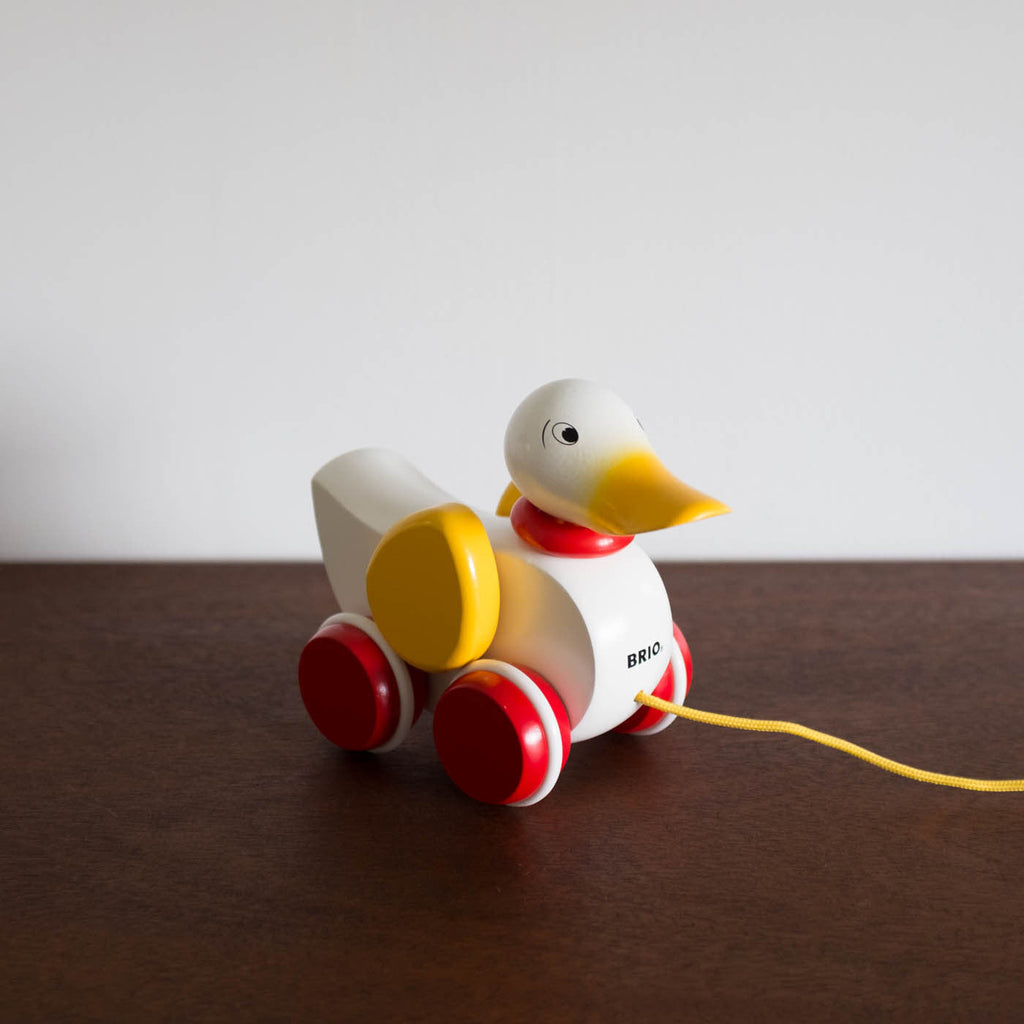 NEW Wooden Duck Pull Toy