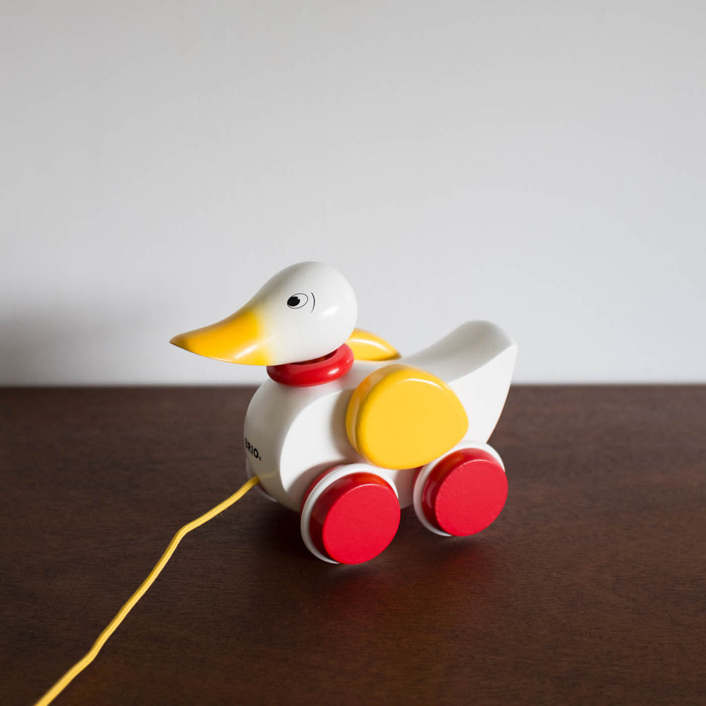 NEW Wooden Duck Pull Toy