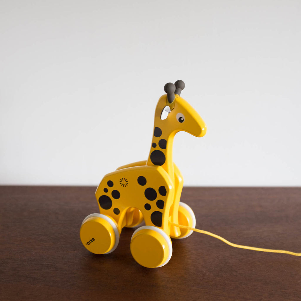 NEW Wooden Giraffe Pull Toy