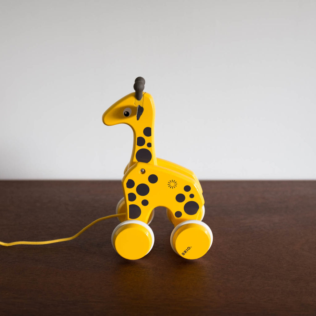 NEW Wooden Giraffe Pull Toy