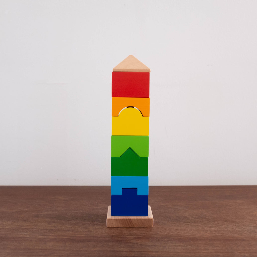 NEW Rainbow Stacking Tower Toy