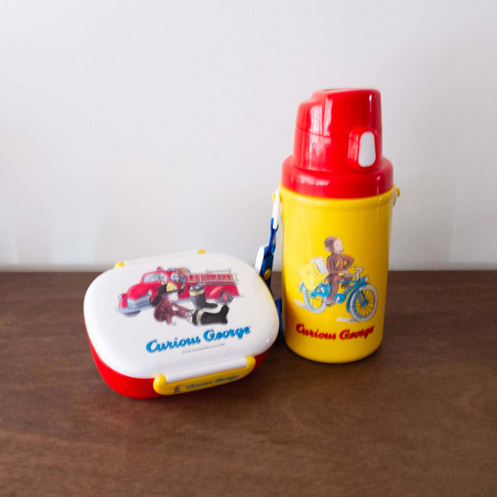 NEW Curious George Water Bottle with Strap