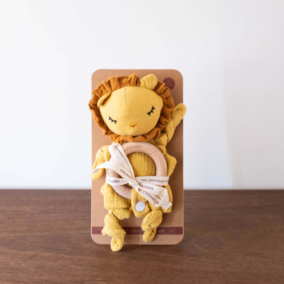 NEW Organic Snuggle Lovie Toy- Lion