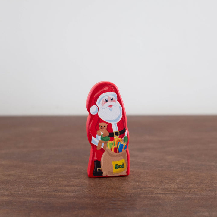 Wooden Santa Claus Chocolate Bar Toy