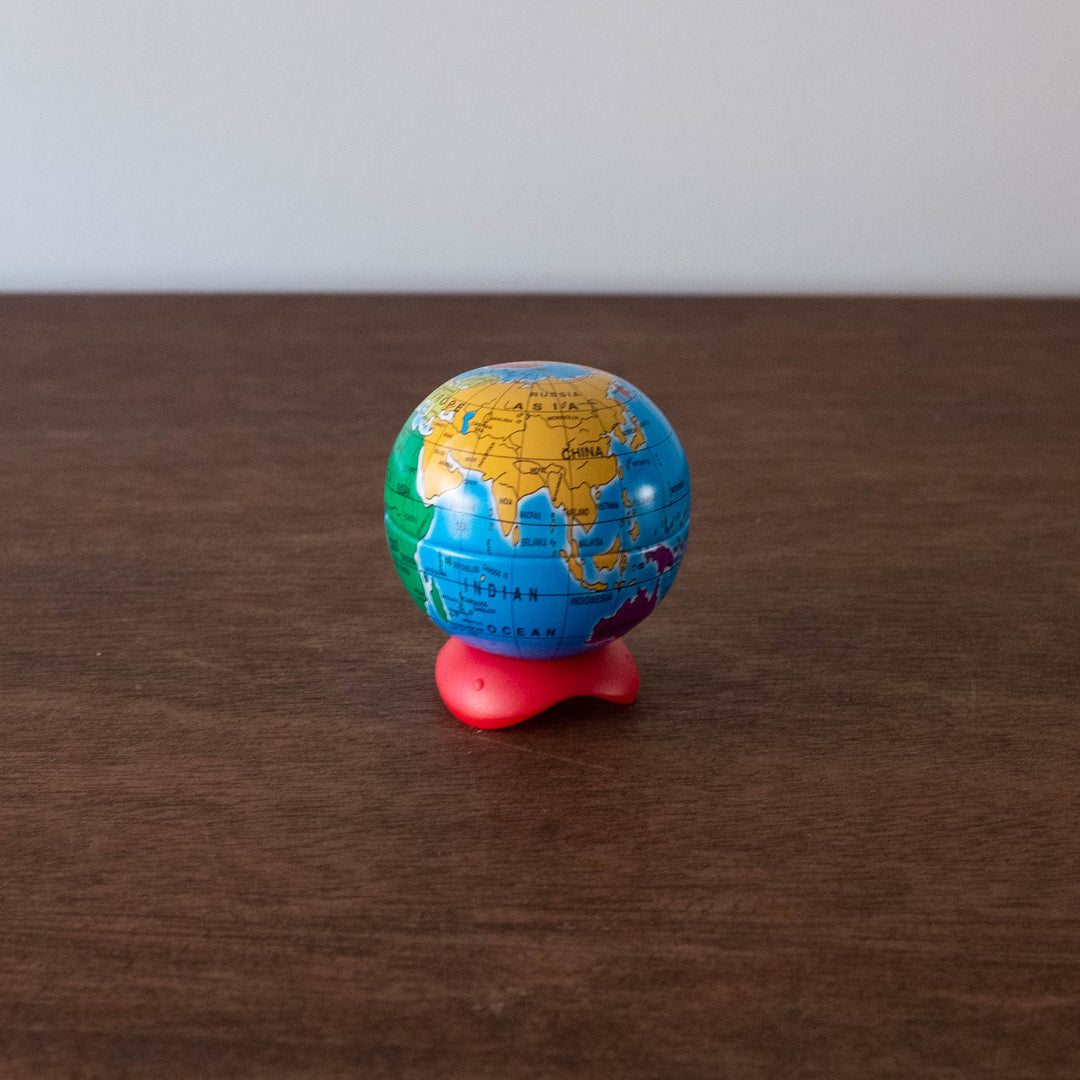 NEW Tin Retro Globe Pencil Sharpener