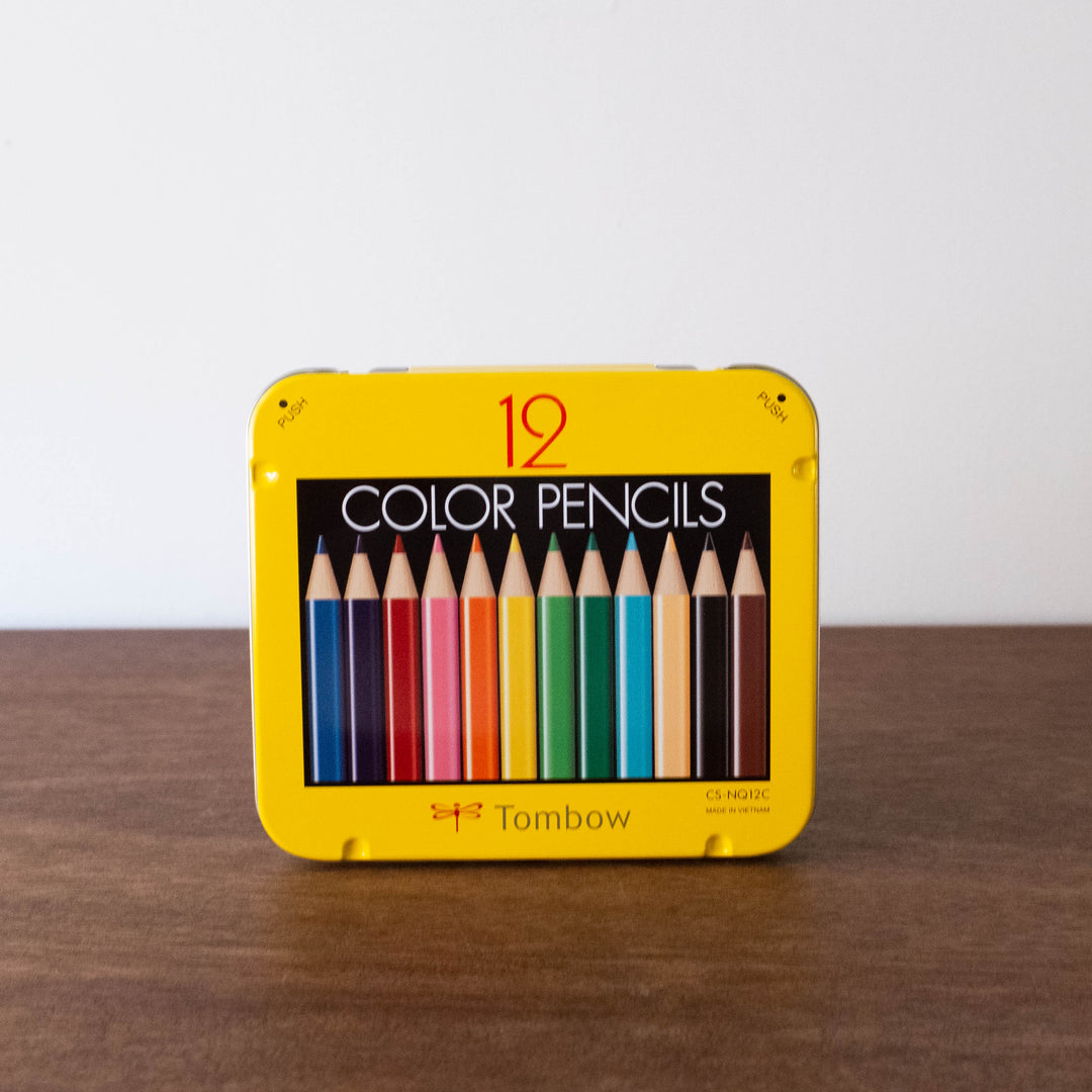 Mini Tin Colored Pencil Set with Sharpener