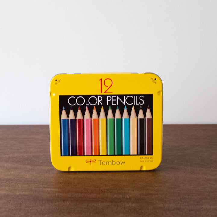 Mini Tin Colored Pencil Set with Sharpener