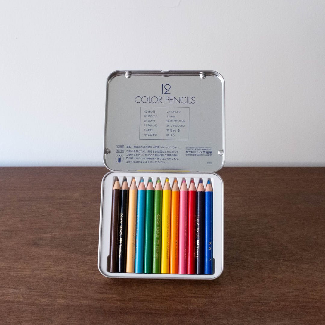 Mini Tin Colored Pencil Set with Sharpener