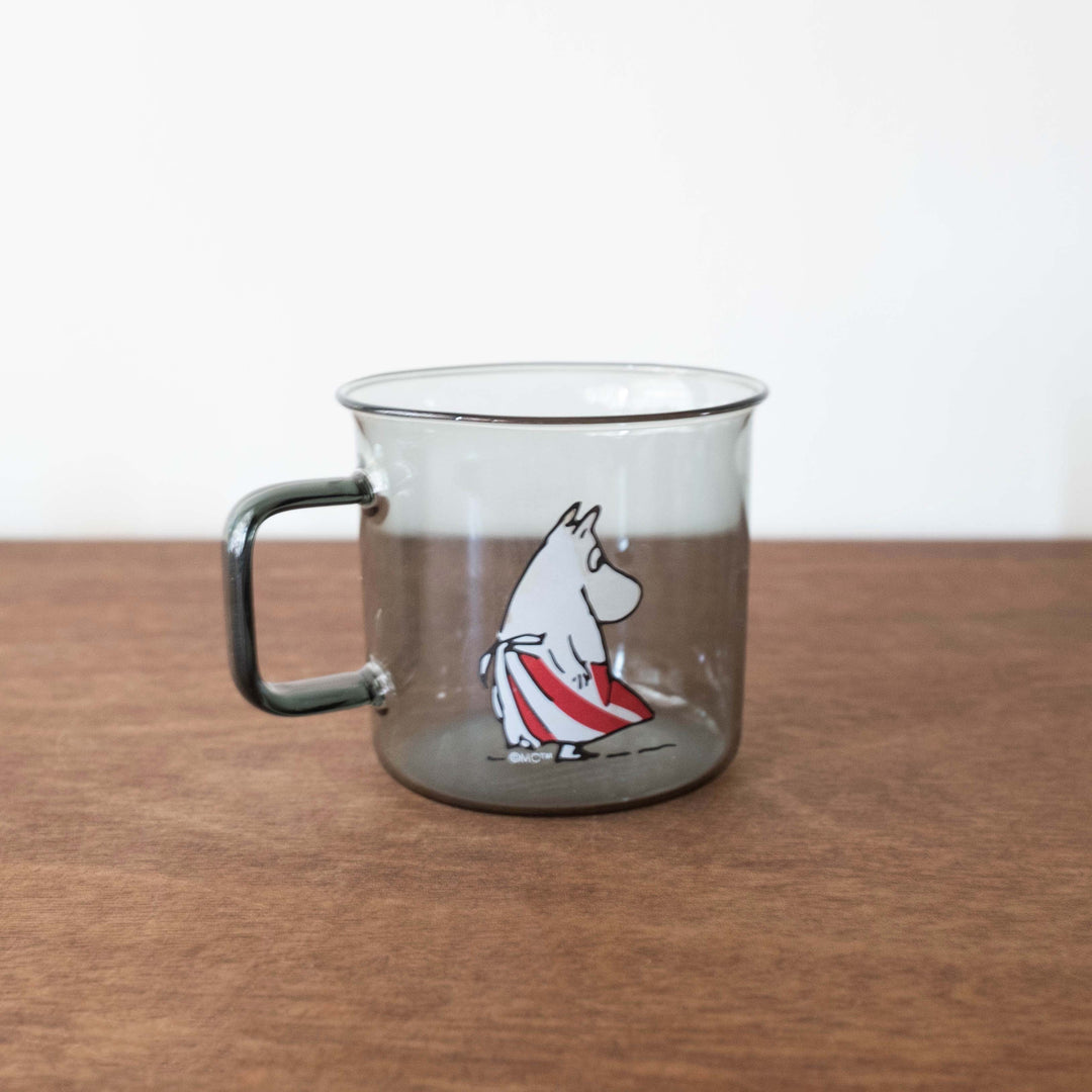 Moomin Retro Glass Cup- Grey