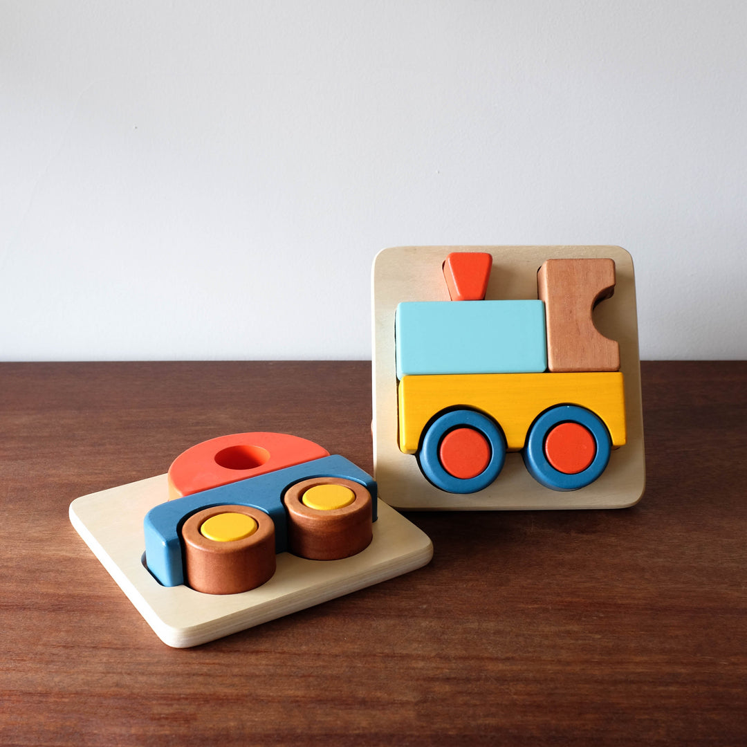 NEW Wooden French 3D Puzzle Tray- Car