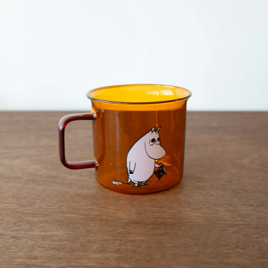 Moomin Retro Glass Cup- Brown