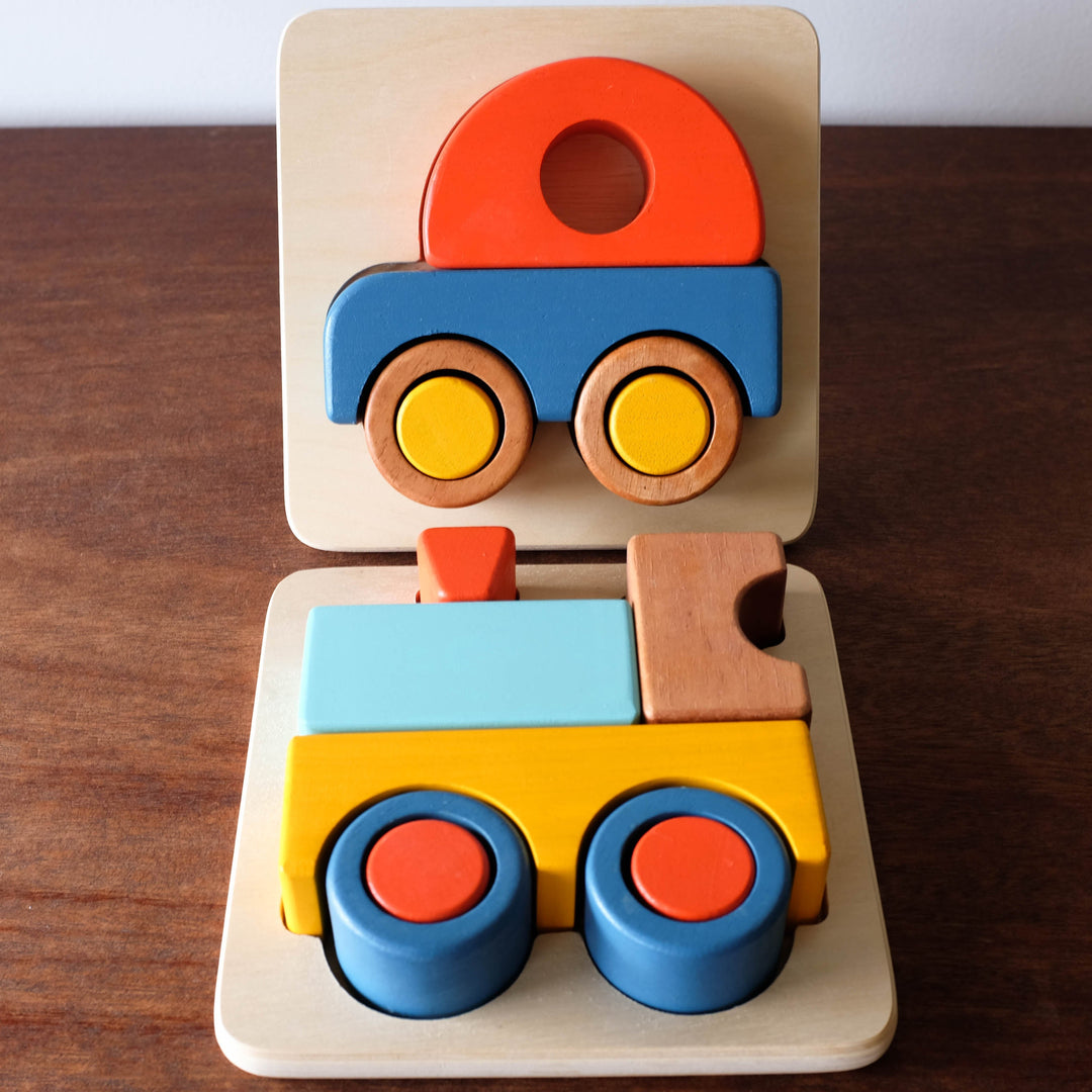 NEW Wooden French 3D Puzzle Tray- Car