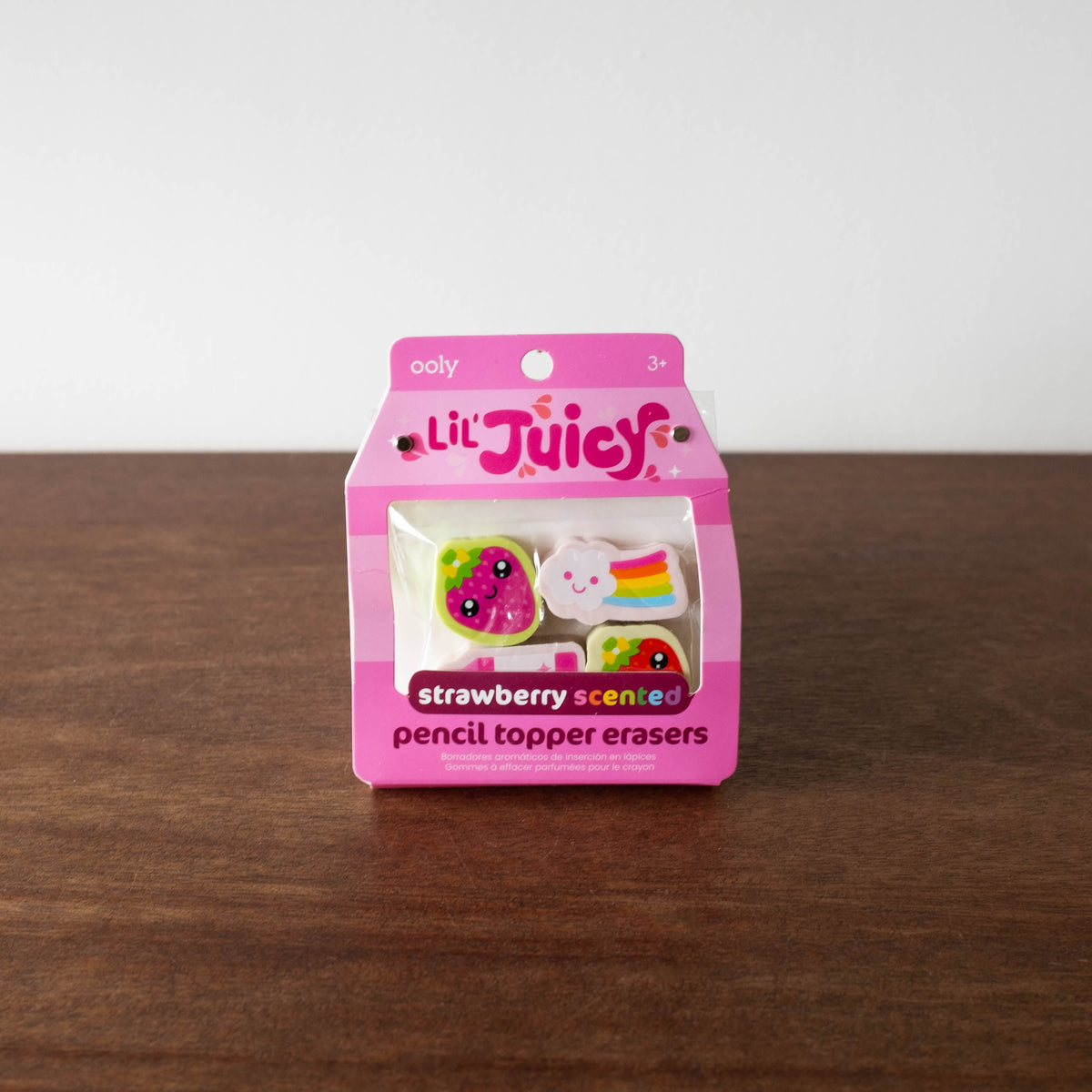 Ooly Lil' Juicy Strawberry Scented Pencil Topper Erasers