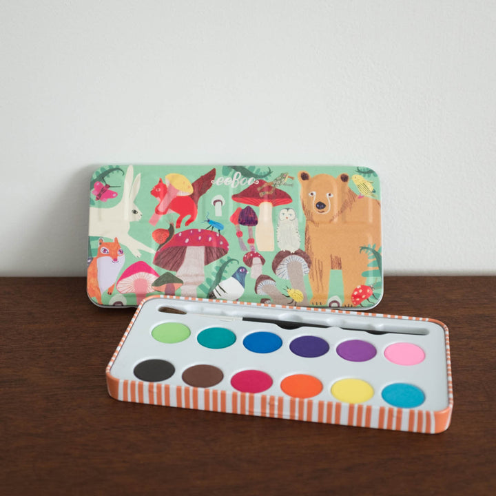 Mushroom Woodland Watercolor Tin Kit