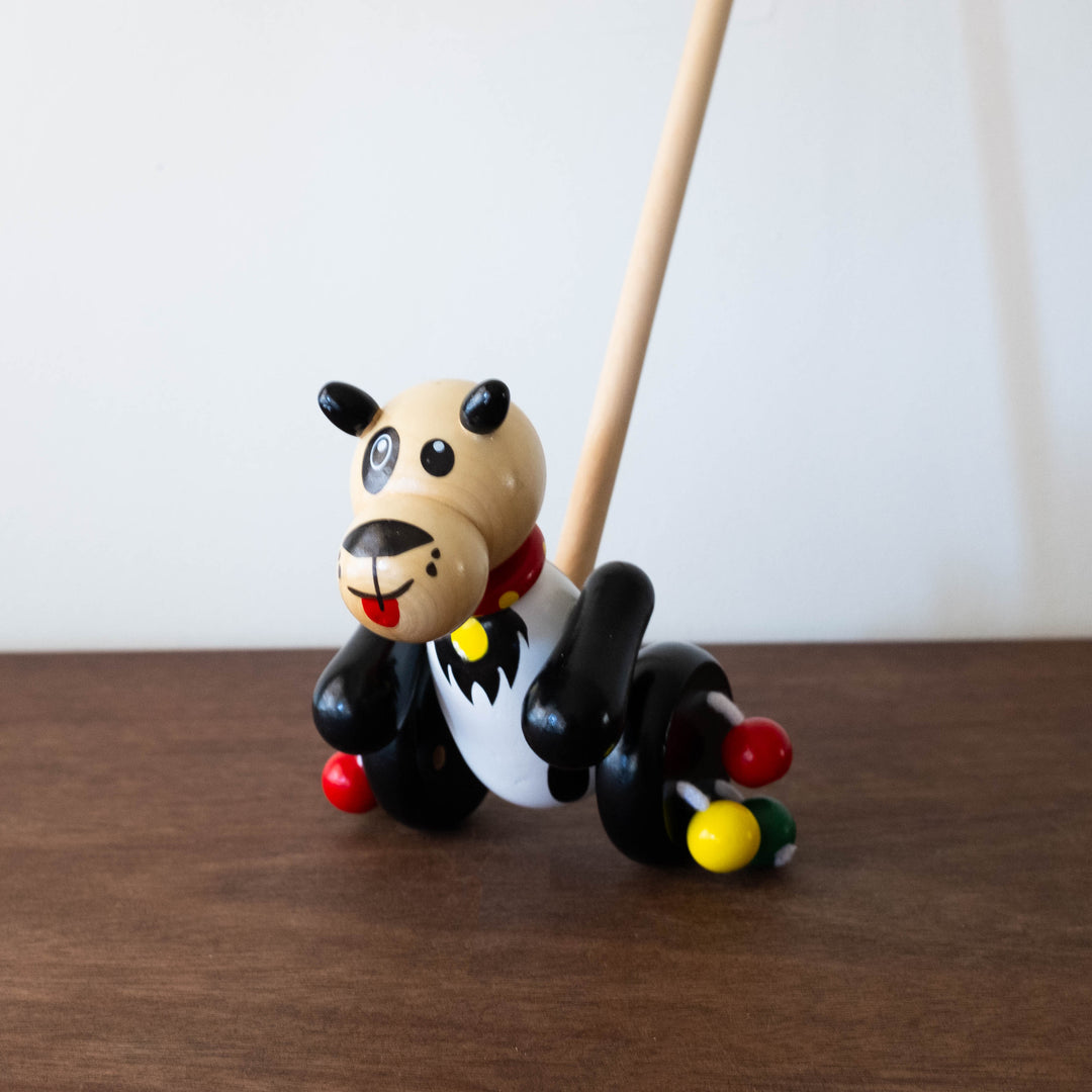 Wooden Push Animal Toy- Puppy Dog