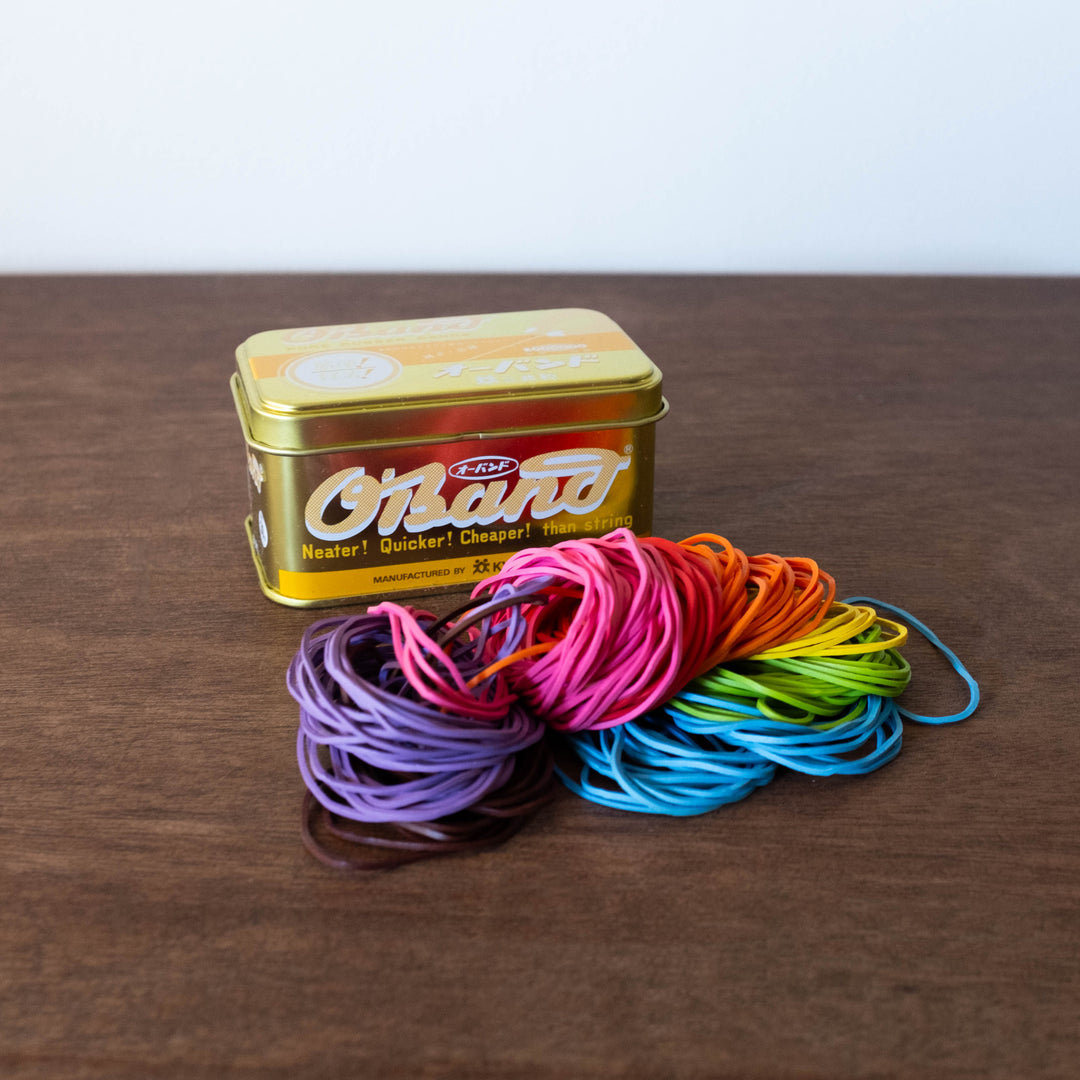 NEW Classic Tin Japanese Rubber Bands Kit- Colorful