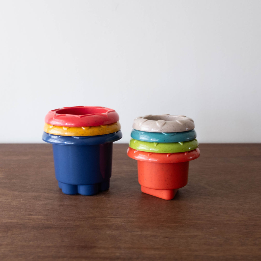 Bio Sustainable Toy: Rainbow Stacker Cups Set