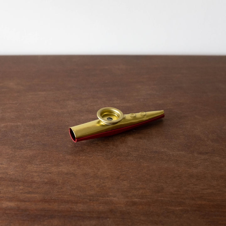 NEW Metal Kazoo- Brass and Red