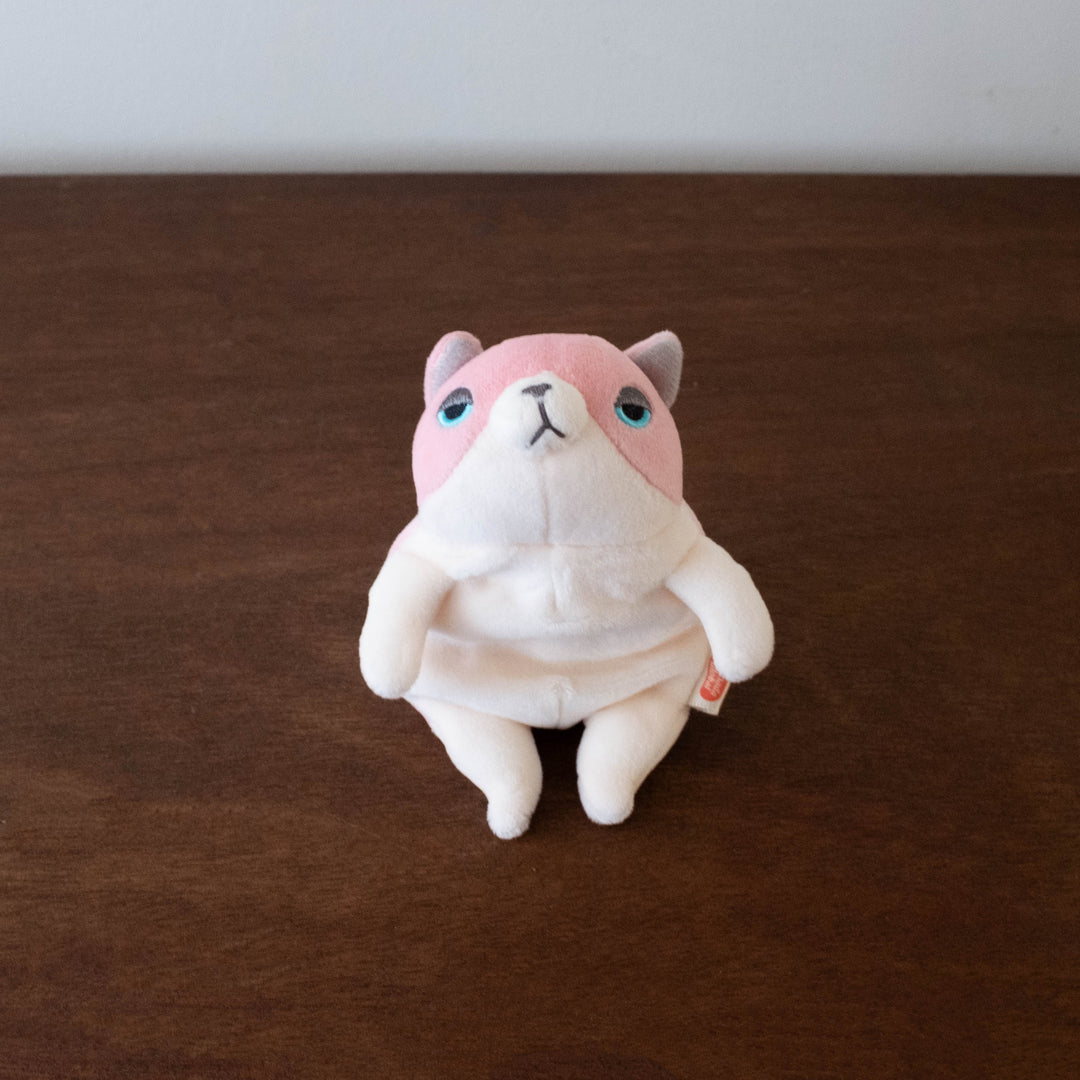 Japanese Mochi Dolls- Pink Kitty Keychain Mini 5.5"