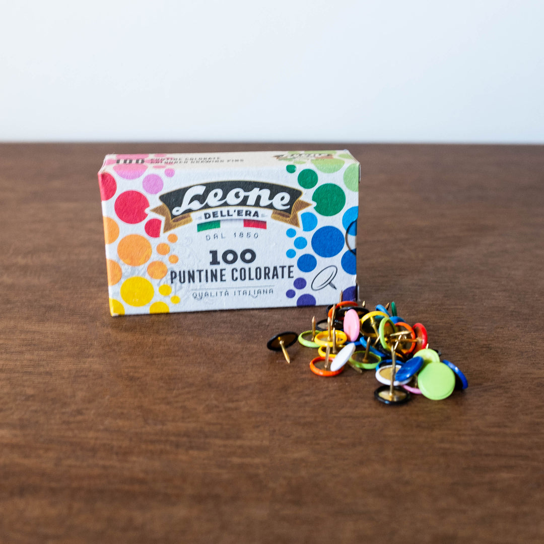 NEW Italian Push Pins- Colorful Set