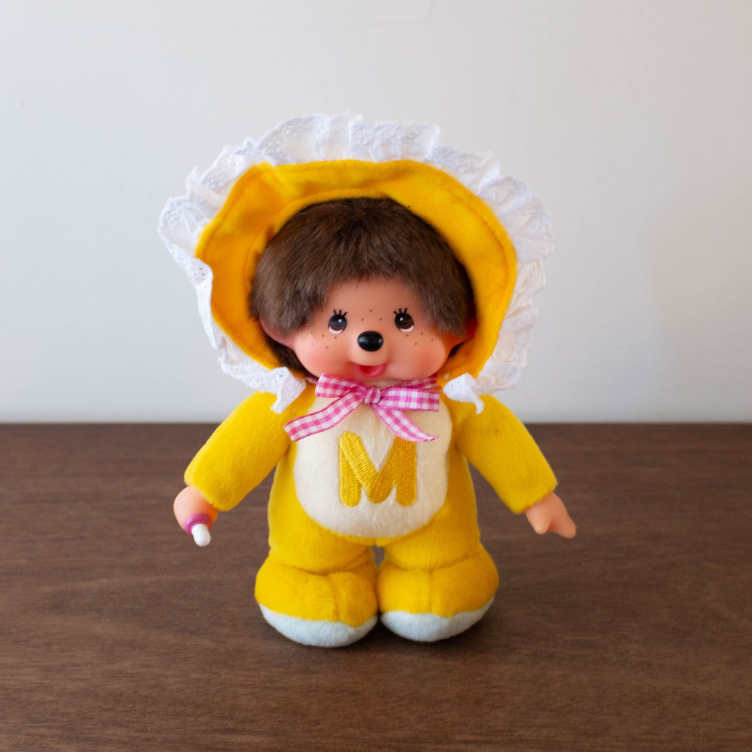 NEW Limited Monchichi- Retro Yellow Mascot