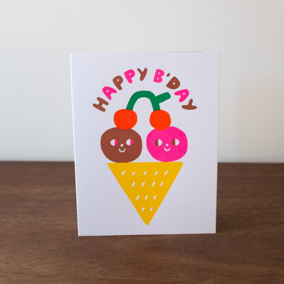 Suzy Ultman Ice Cream Wishes Birthday Greeting Card