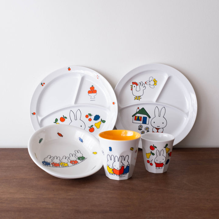 NEW Miffy Retro 70s Replica Melamine Divided Plate- #2