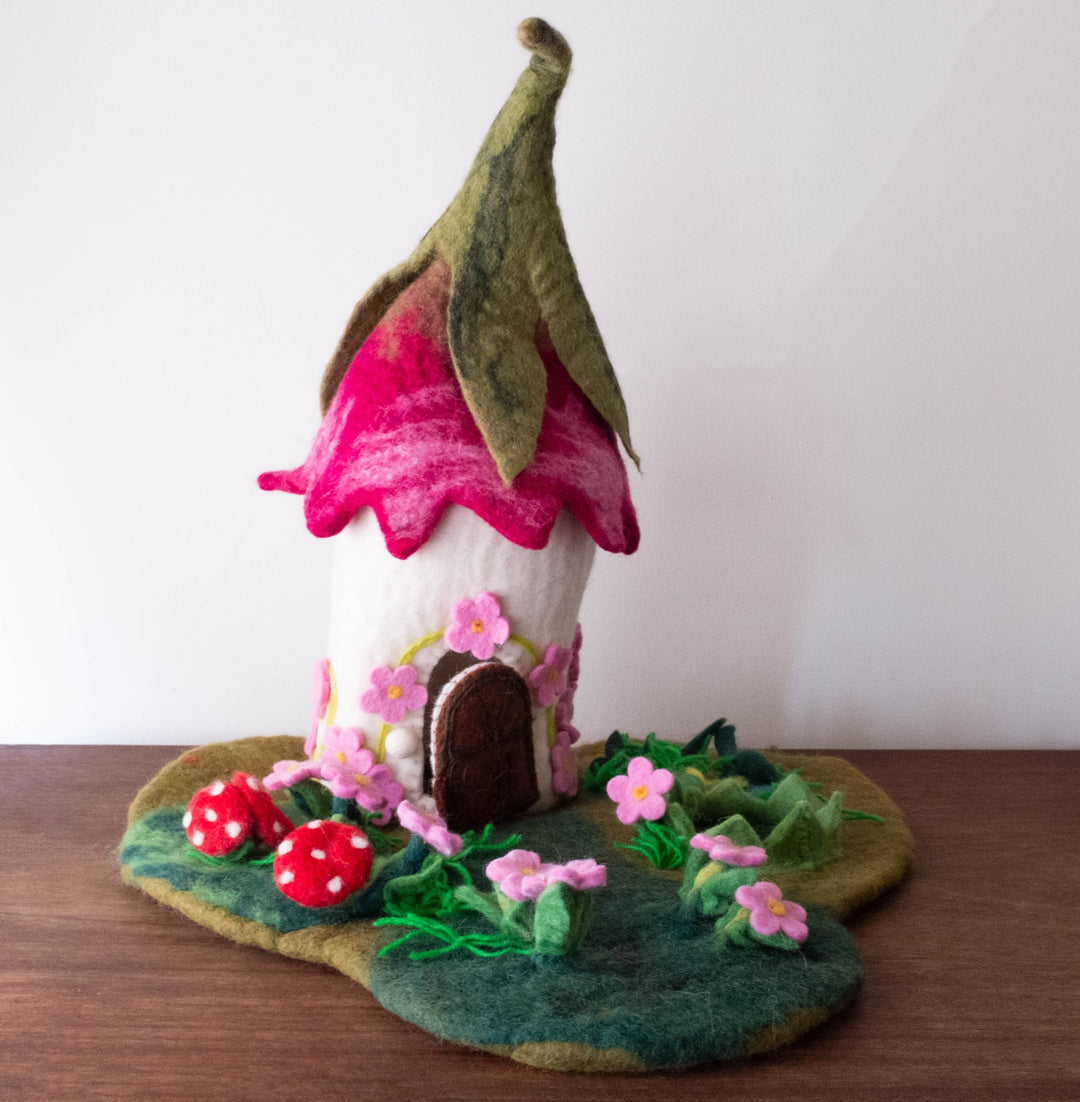 NEW Magical Felt Playhouse- Pink Cottage