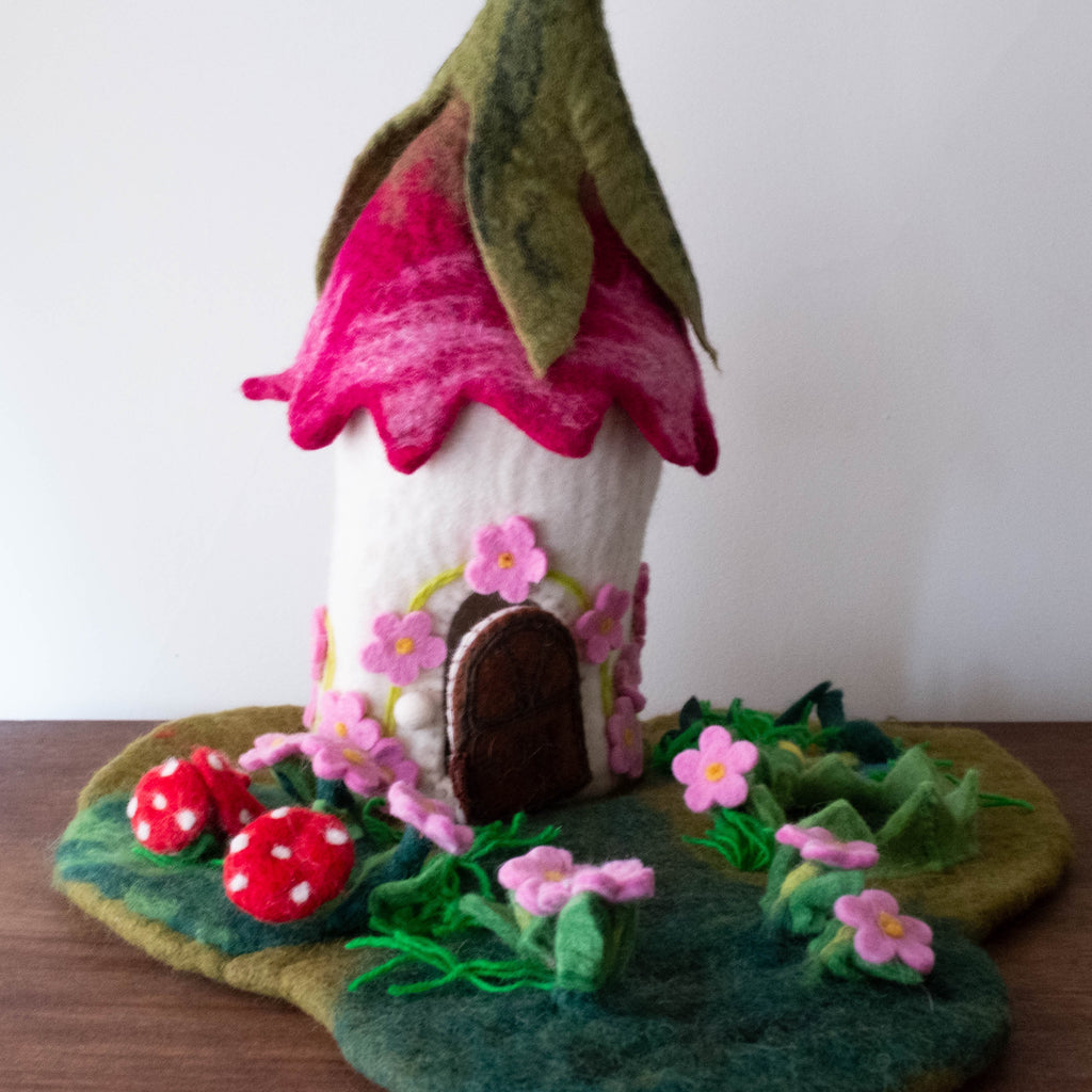 NEW Magical Felt Playhouse- Pink Cottage